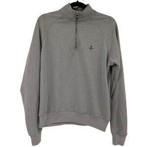 Fairway & Greene Men's Grey 1/3 Zip Pullover Size Small